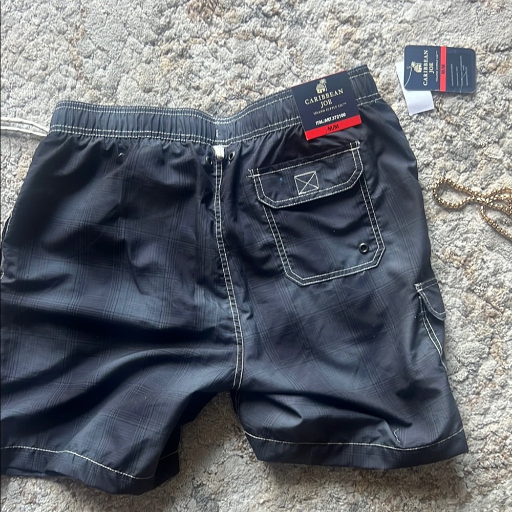 Caribbean Black Men's Swim Shorts
